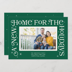 Green New Home for the Holidays Photo  Holiday Card