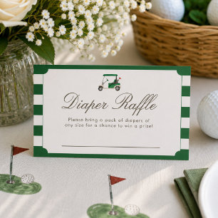 Green New to the Club Diaper Raffle Card 3.5x5