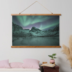 Green Northern Lights Hanging Tapestry