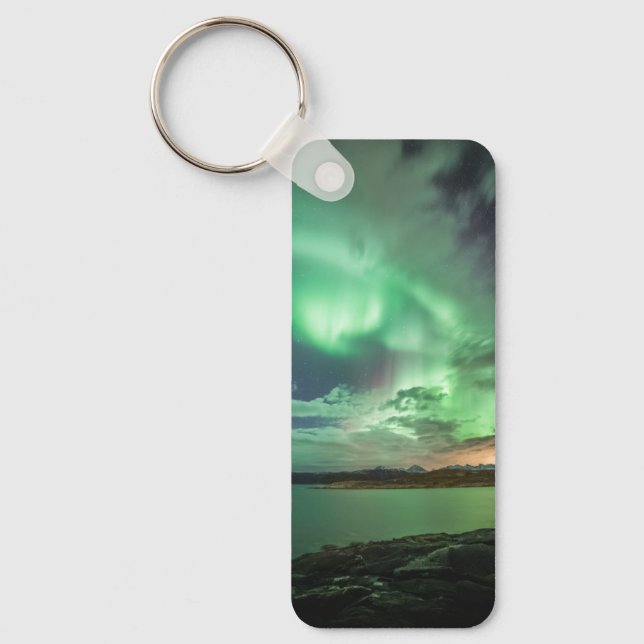 Green Northern Lights Key Ring (Front)