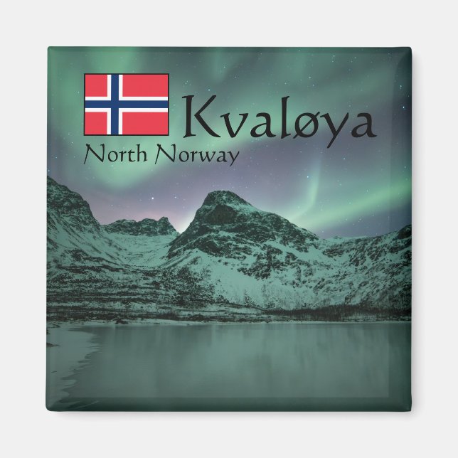 Green Northern Lights Magnet (Front)