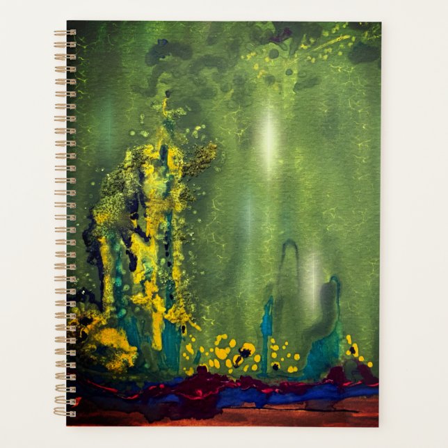 Green Notebook Planner (Front)