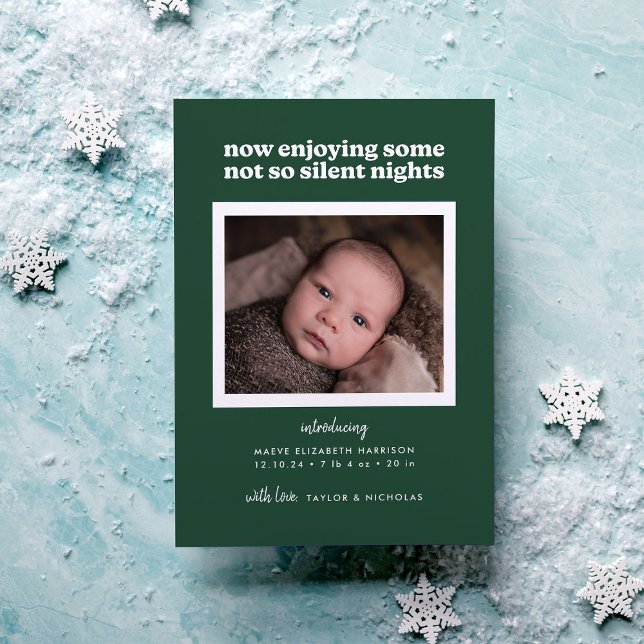 Green Now Enjoying Some Not So Silent Nights Holiday Card (Creator Uploaded)