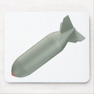 Green nuclear bomb mouse pad