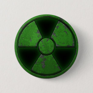 Green Nuke 6 Cm Round Badge