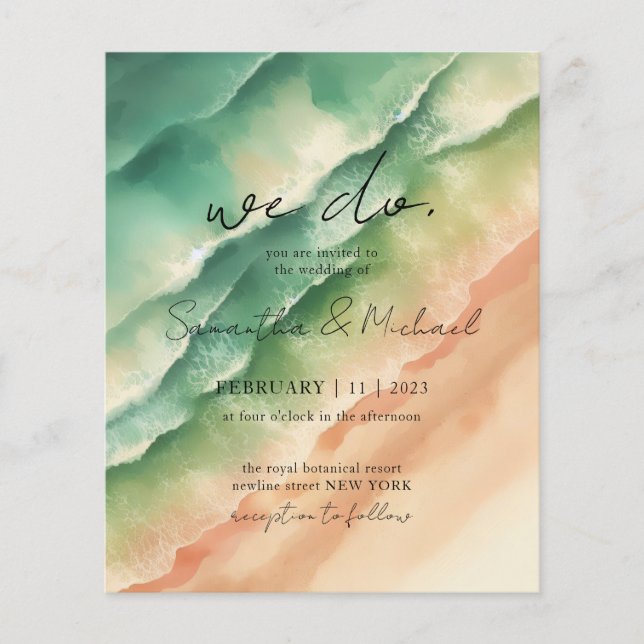 Green Ocean Beach Party Season Summer Flyer (Front)