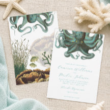 Green Octopus Aquarium Wedding
