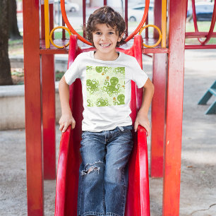 Green Octopuses With Flowers T-Shirt