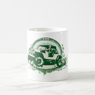 Green Off Road Vehicle Coffee Mug