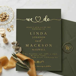 Green Olive And gold Wedding We do