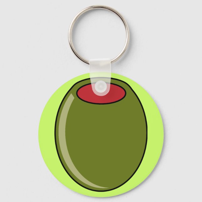 Green olive key ring (Front)