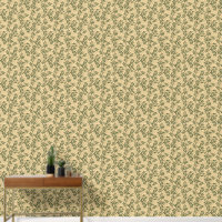 Green Olive Tree Branch Mediterranean Pattern
