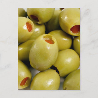 Green olives postcard