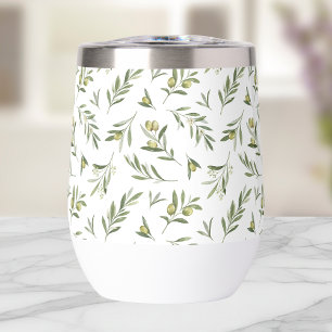 Green Olives Watercolor Thermal