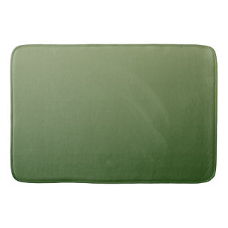 Green ombre bath mat