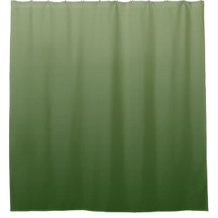 Green ombre shower curtain
