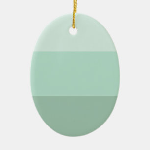 Green Ombre Striped Ceramic Tree Decoration