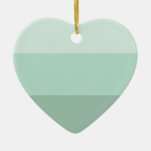 Green Ombre Striped Ceramic Tree Decoration