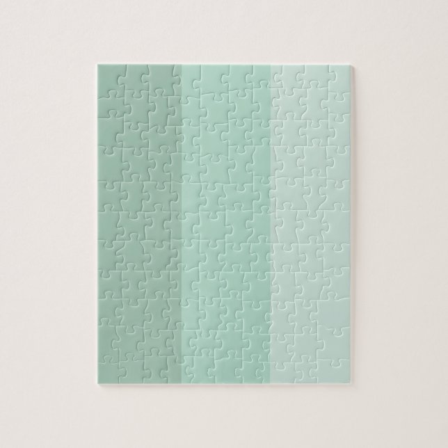 Green Ombre Striped Jigsaw Puzzle (Vertical)