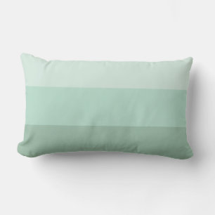 Green Ombre Striped Lumbar Cushion