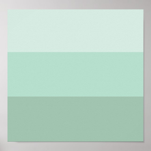 Green Ombre Striped Poster (Front)