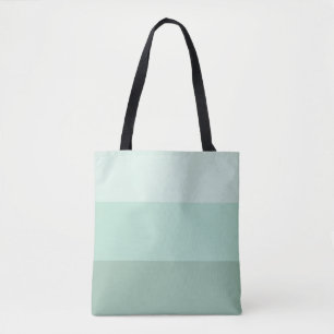 Green Ombre Striped Tote Bag