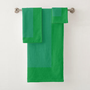 Green On Green  Bath Towel Set