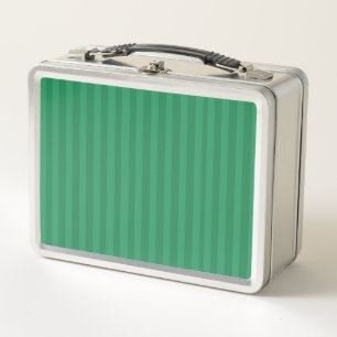 Green on Green Metal Lunch Box