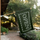 GREEN OPEN OPEN SIGN FLAG