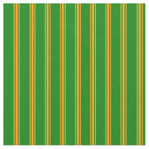 Green & Orange Coloured Lined/Striped Pattern Fabric
