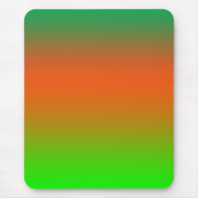 Green Orange fantasy colours - mose pad Mouse Pad (Front)
