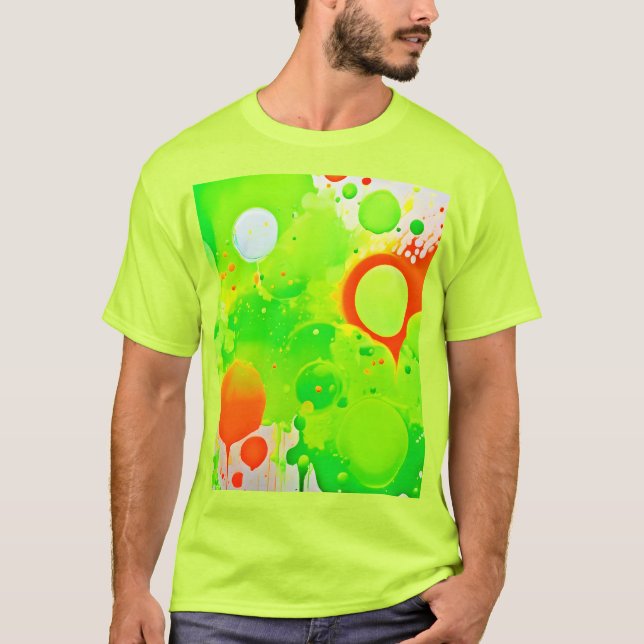 Green & Orange Hues T-Shirt (Front)