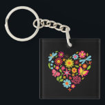 Green & Orange Modern Abstract Floral Key Ring<br><div class="desc">Green & Orange Modern Abstract Floral is a stylish and eye-catching design featuring fresh green tones combined with vibrant orange floral elements. The modern abstract style creates a unique artistic look that feels both elegant and contemporary. Perfect for adding a touch of creativity and nature-inspired beauty to everyday products, home...</div>