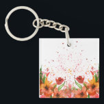 Green & Orange Modern Abstract Floral Key Ring<br><div class="desc">Green & Orange Modern Abstract Floral is a stylish and eye-catching design featuring fresh green tones combined with vibrant orange floral elements. The modern abstract style creates a unique artistic look that feels both elegant and contemporary. Perfect for adding a touch of creativity and nature-inspired beauty to everyday products, home...</div>