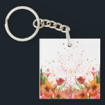 Green & Orange Modern Abstract Floral Key Ring<br><div class="desc">Green & Orange Modern Abstract Floral is a stylish and eye-catching design featuring fresh green tones combined with vibrant orange floral elements. The modern abstract style creates a unique artistic look that feels both elegant and contemporary. Perfect for adding a touch of creativity and nature-inspired beauty to everyday products, home...</div>