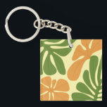 Green & Orange Modern Abstract Floral Key Ring<br><div class="desc">Green & Orange Modern Abstract Floral is a stylish and eye-catching design featuring fresh green tones combined with vibrant orange floral elements. The modern abstract style creates a unique artistic look that feels both elegant and contemporary. Perfect for adding a touch of creativity and nature-inspired beauty to everyday products, home...</div>