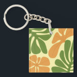 Green & Orange Modern Abstract Floral Key Ring<br><div class="desc">Green & Orange Modern Abstract Floral is a stylish and eye-catching design featuring fresh green tones combined with vibrant orange floral elements. The modern abstract style creates a unique artistic look that feels both elegant and contemporary. Perfect for adding a touch of creativity and nature-inspired beauty to everyday products, home...</div>