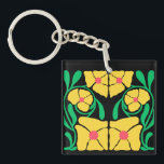 Green & Orange Modern Abstract Floral Key Ring<br><div class="desc">Green & Orange Modern Abstract Floral is a stylish and eye-catching design featuring fresh green tones combined with vibrant orange floral elements. The modern abstract style creates a unique artistic look that feels both elegant and contemporary. Perfect for adding a touch of creativity and nature-inspired beauty to everyday products, home...</div>