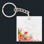 Green & Orange Modern Abstract Floral Key Ring<br><div class="desc">Green & Orange Modern Abstract Floral is a stylish and eye-catching design featuring fresh green tones combined with vibrant orange floral elements. The modern abstract style creates a unique artistic look that feels both elegant and contemporary. Perfect for adding a touch of creativity and nature-inspired beauty to everyday products, home...</div>