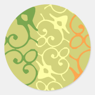 Green Orange White Irish Flag Envelope Sticker