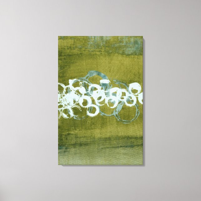 Green Orbs I Canvas Print (Front)
