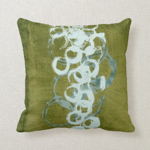 Green Orbs I Cushion