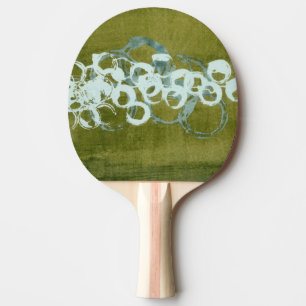 Green Orbs I Ping Pong Paddle