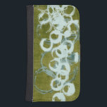 Green Orbs I Samsung S4 Wallet Case<br><div class="desc">Home Décor</div>