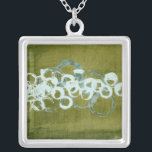 Green Orbs I Silver Plated Necklace<br><div class="desc">Home Décor</div>