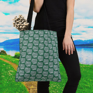 Green Orbs of Interference Tote Bag