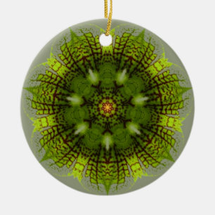 Green Orchid Ornament