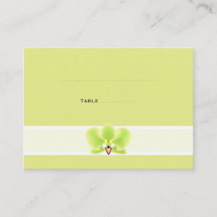 Green Orchid Place Cards