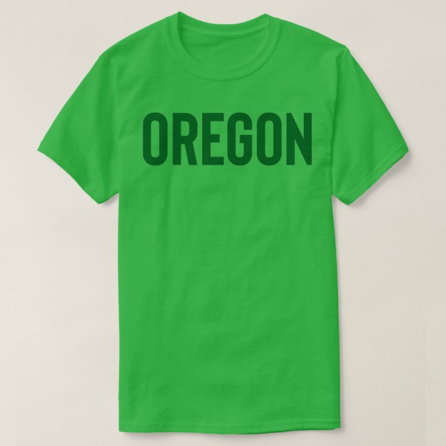 Green Oregon For Travel Vacation Trip T-Shirt (Design Front)