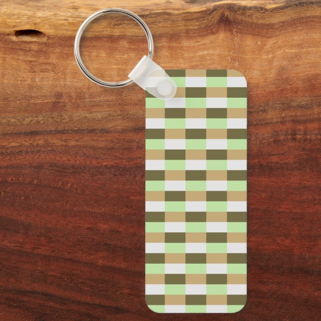 Green Organic Nature Colors Key Ring (Front)